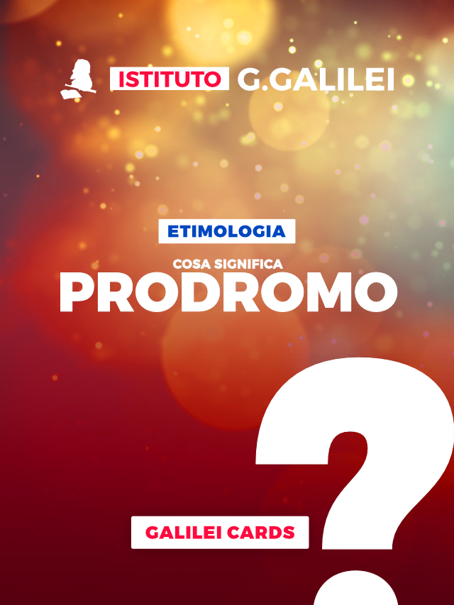 Etimologia – Prodromo